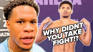 Devin Haney RESPONDS TO SHAKUR STEVENSON DUCK claims "MY OFFER WAS LEGIT"