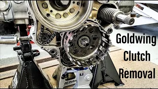 Basket Case Goldwing part 3 (clutch removal)