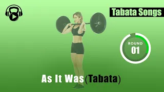 TABATA SONGS - "As It Was (Tabata)" w/ Tabata Timer