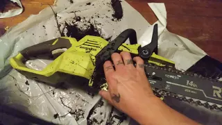 Ryobi 14 inch 40V Brushless Chainsaw quick review and repair.