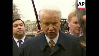 RUSSIA: PRESIDENT YELTSIN ATTENDS MEMORIAL TO RUSSIAN SAINTS