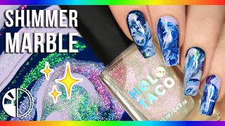 Easy Marble Nail Art✨ (NO Water needed!)