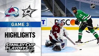 NHL Highlights | Second Round, Gm3: Avalanche @ Stars - Aug. 26, 2020