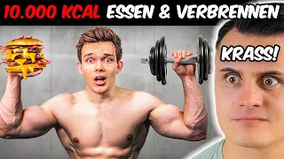 Er versucht in 24 Stunden 10.000 Kalorien zu essen & verbrennen 😯 I The Franklin Reaktion