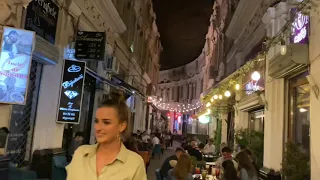 Bucharest Patios At Night 4K ☕️🍹🌇🏙