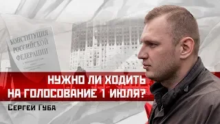 Сергей Губа: Нужно ли ходить на голосование 1 июля?