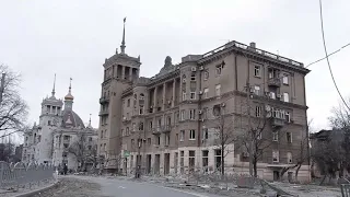 Battles destroy historical city center of Mariupol