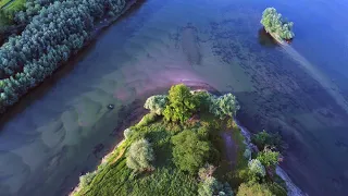 Bull Island drone footage relax music 4k