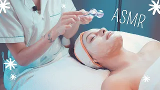 ASMR | Masaje facial, limpieza y máscara con sonidos relajantes ✨ En español