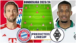 Bayern Munich vs Borussia Monchengladbach: KANE In - Potential (4-2-3-1) Lineup | Bundesliga 2023/24