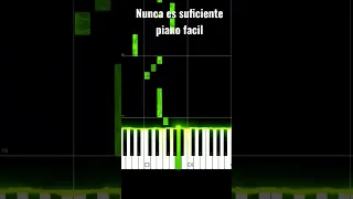 Nunca es Suficiente / Natalia Lafourcade piano facil #nuncaessuficiente #pianotutorial #shorts