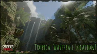 Tropical Waterfall Base Location! Green Hell