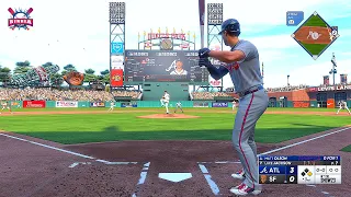 MLB The Show 23 Atlanta Braves vs San Francisco Giants - Gameplay PS5 60fps HD