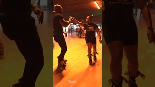 Smooth skate couple #ballroom #rollerskating