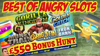 *Epic* £550 SLOTS BONUS HUNT - Best Of Angry Slots - Follow the Honey, Return of Kong & more.