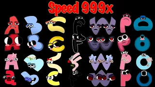 Alphabet Lore But Everyone So Cute Alphabet - Monster - Evil - Baby - Rainbow Friend (Speed 999X)