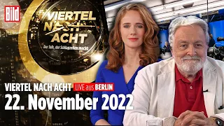 🔴 Viertel nach Acht – 22. November 2022 | u.a. mit Patricia Platiel und Henryk M. Broder