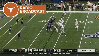 Texas Radio broadcast of the Sugar Bowl Ending | 2023 College Football