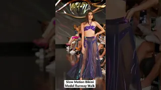 Slow Motion Runway Walk - Model Dani - Marqueza Swim - produced by Art Hearts Fashion. #shorts