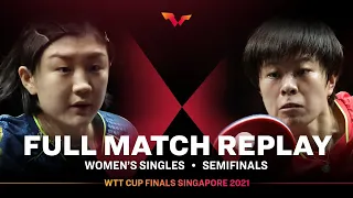 FULL MATCH | CHEN Meng (CHN) vs WANG Yidi (CHN) | WS SF | #WTTSingapore 2021