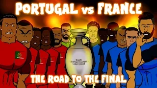 Portugal vs France: THE ROAD TO THE FINAL (Euro 2016 preview montage)