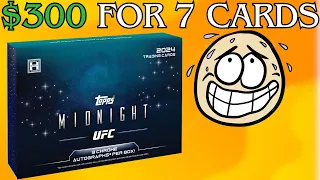 2024 Topps Midnight UFC. The SCARIEST product rip of my life!