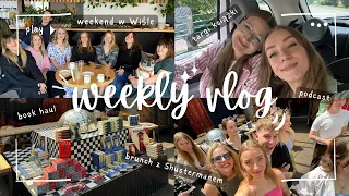 WEEKLY READING VLOG 📚 targi książki, wyjazd do Wisły, podcast i dużo książek!♥️