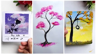 Easy art ideas for when you are bored || Painting  Tips & hacks || Easy Painting || Painting