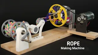 Rope Making Machine Using Simple Gears