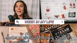week in my life as a physical therapy student | where I've been, TherapyEd NPTE prep, back on campus