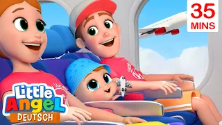 Im Flugzeug | Ab in die Sommerferien! | Little Angel Deutsch - Kinderlieder