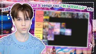 i ranked ALL OF AESPA's songs because MY WORLD CHANGED ME! 🔮