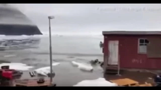 tsunami hits Niaqornat, Greenland