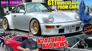 Big power 964 Turbo update, GT1 Murcielago Prom Car and K24 Turbo RX8 fail