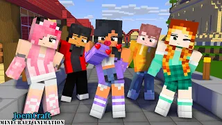 APHMAU FRIENDS CREW | GOMY GOMY DANCE | CHICKEN WINGS MEME | DUN DUN DANCE - Minecraft Animation