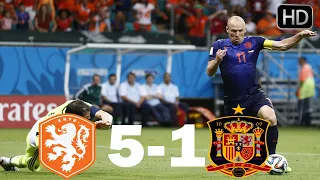 Netherlands vs Spain vs 5-1 All goals & Highlights 13/06/2018 (Group Stage) -World Cup 2014 HD