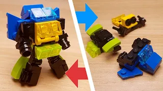 [LEGO Mini Robot Tutorial] 3 Fighter jets Combiner Transformer Mech - Odd eyes/ミニレゴ変身ロボ/미니 레고 합체로봇