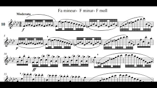 Estudio No. 10, Berbiguier - Saxophone - Partitura / Credits: Classical Saxophone