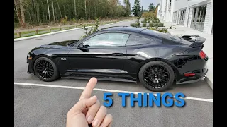 5 Things I DISLIKE About my 2019 MUSTANG GT!!