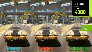 Cyberpunk 2077 | 1440p XeSS 1.1 vs FSR 2.1 vs DLSS 3.1 Graphics/Performance Comparison | RTX 4080