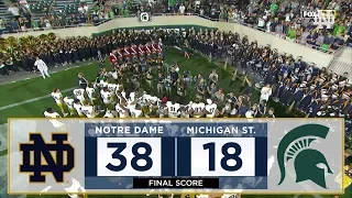 Notre Dame Football vs. Michigan State Highlights