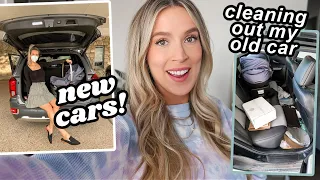 WE GOT NEW CARS + CLEANING OUT MY FILTHY OLD CAR | leighannvlogs
