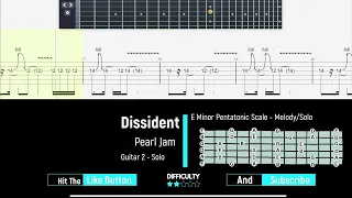 Pearl Jam - Dissident - Guitar 2 - Easy Tabs