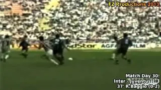 Serie A 1991-1992, day 30 Inter - Juventus 1-3 (R.Baggio 2nd goal)