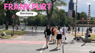 Walking in Germany 4K 60fps | Frankfurt City Tour 🇩🇪
