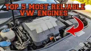 TOP 5 most RELIABLE Volkswagen engines (Don't buy a Vw until you watch this!)