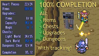 Legend of Zelda: Link to the Past 100% ALL Items, Chests, Dungeon Exploration, Upgrades