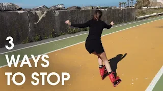 Teaching my wife HOW TO STOP with Inline Skates