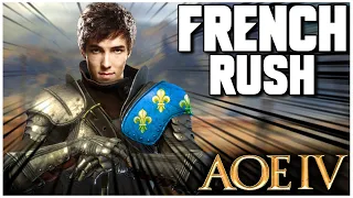 The FRENCH RUSH! | AoE4 | Grubby