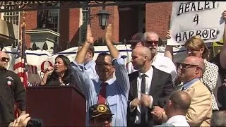 Gun rights activists rally at Massachusetts Statehouse